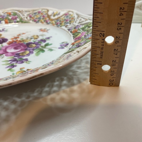 EARLY 1932-44 SCHUMANN BAVARIA CHATEAU DRESDEN ROYAL DRESNER ART SALAD PLATES - Picture 12 of 12